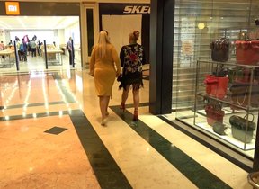Two big breasted mature ladies shopping for toys
